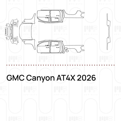 PPF prédécoupé GMC Canyon AT4X 2026