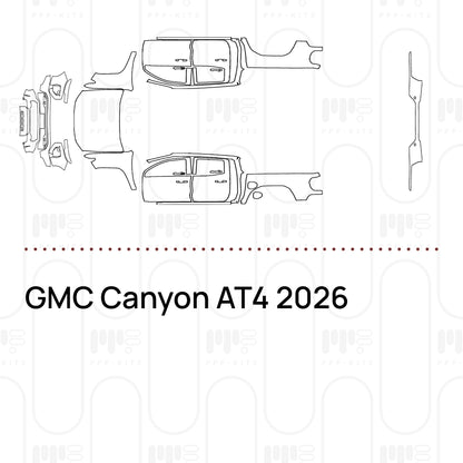 PPF prédécoupé GMC Canyon AT4 2026