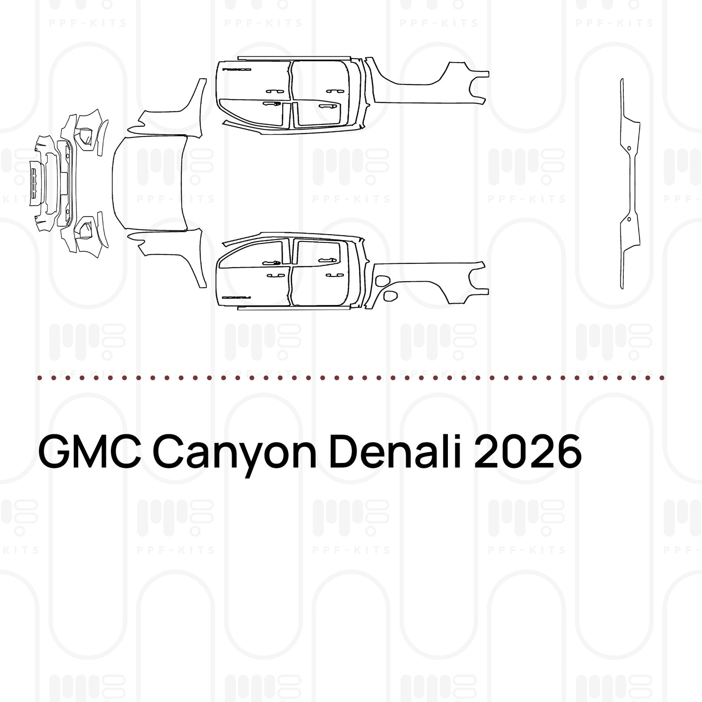 PPF prédécoupé GMC Canyon Denali 2026