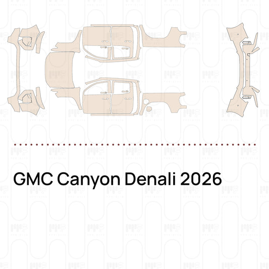 PPF prédécoupé GMC Canyon Denali 2026