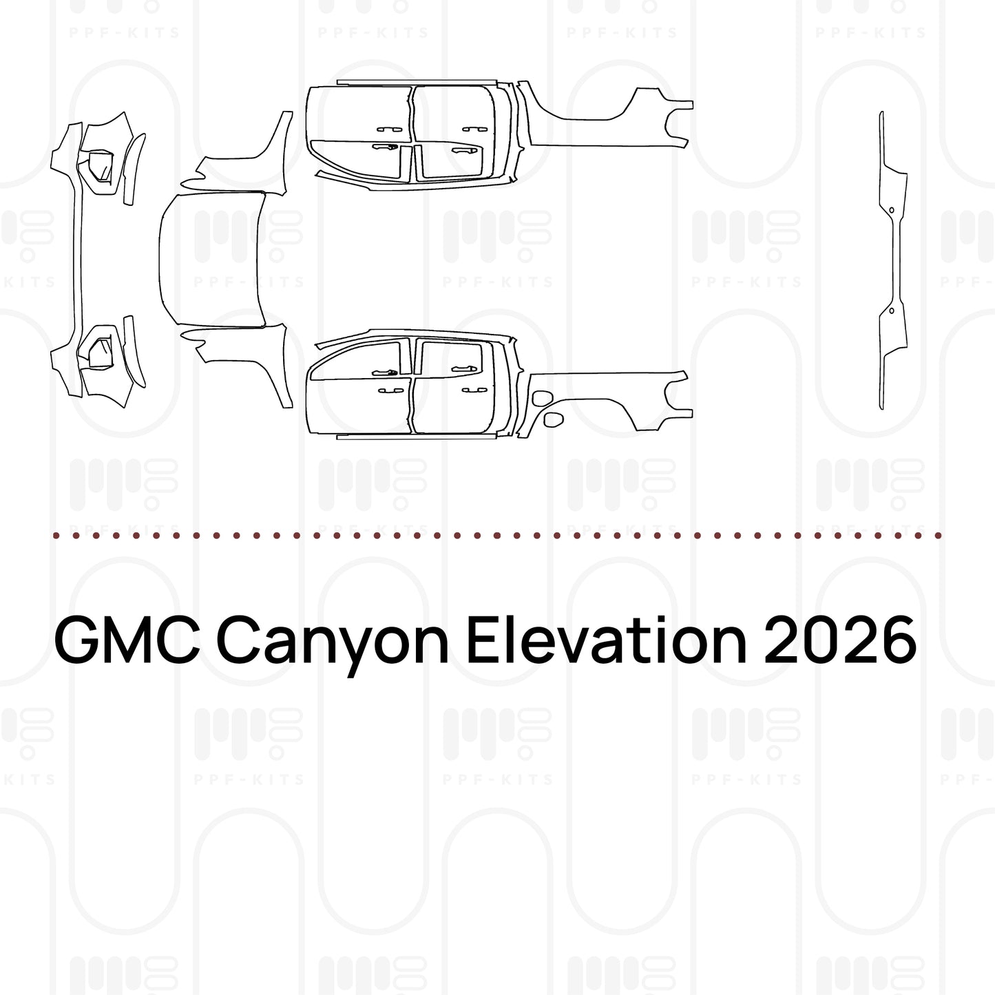 PPF prédécoupé GMC Canyon Elevation 2026