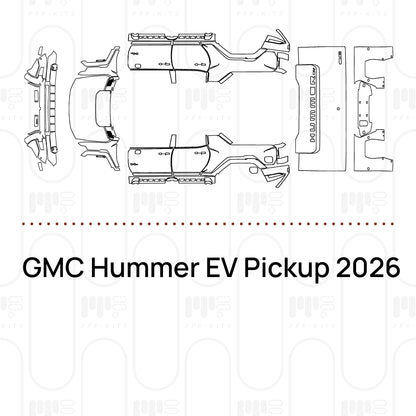 PPF prédécoupé GMC Hummer EV Pickup 2026