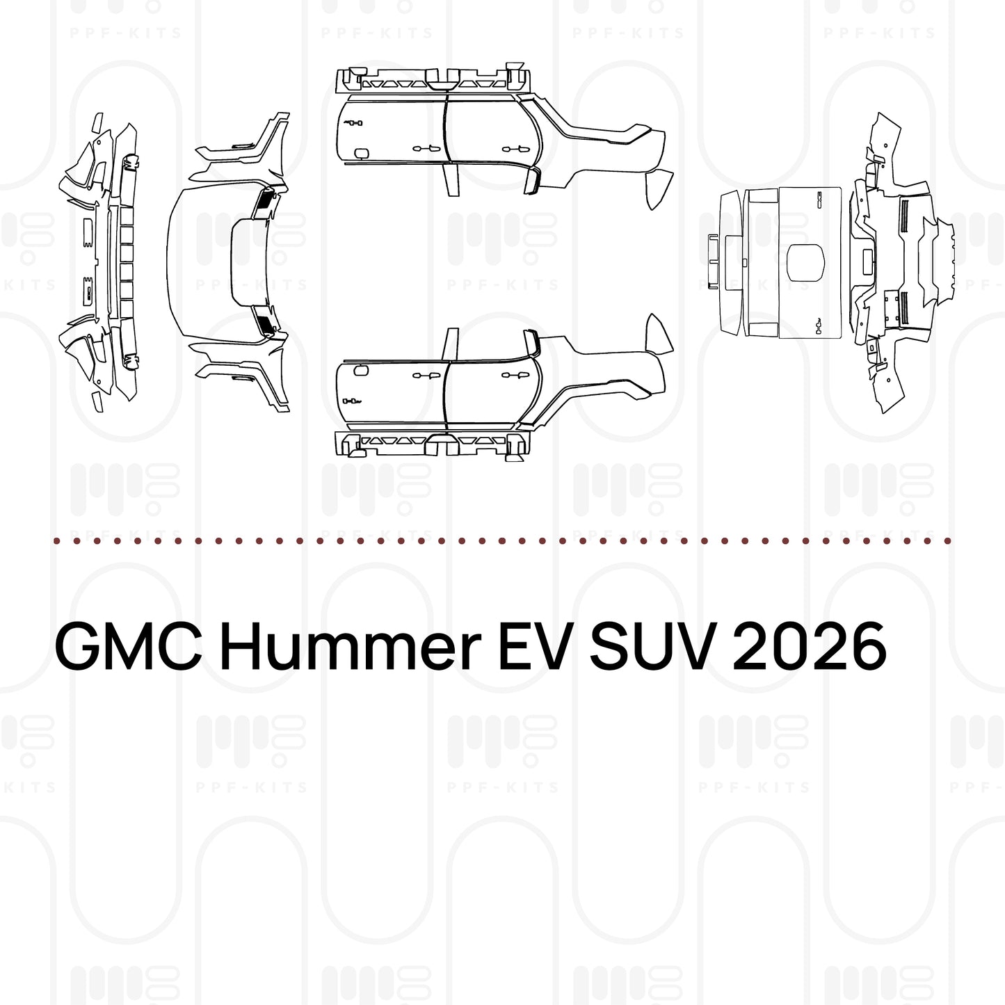 PPF prédécoupé GMC Hummer EV SUV 2026