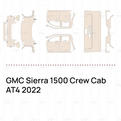 PPF prédécoupé GMC Sierra 1500 Crew Cab AT4 2022