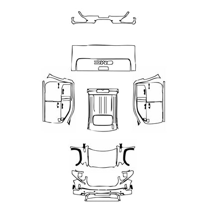 Pre-Cut PPF GMC Sierra 1500 Crew Cab AT4 2023 - PPF-Kits