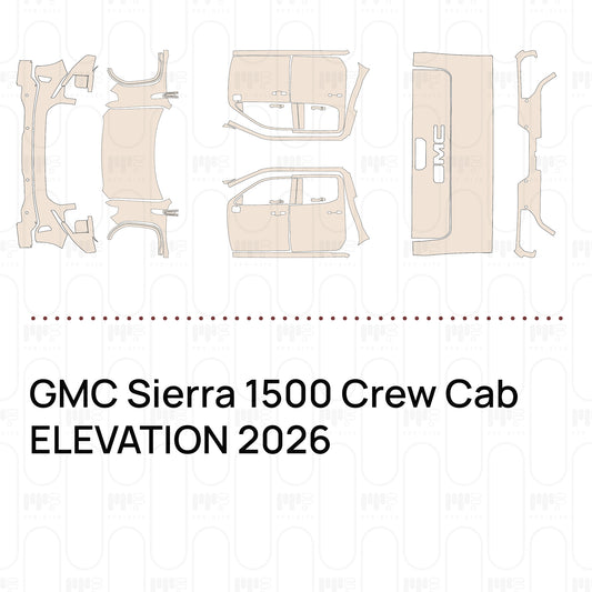 PPF prédécoupé GMC Sierra 1500 Crew Cab ELEVATION 2026