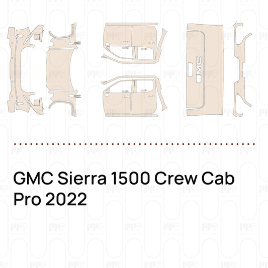 PPF prédécoupé GMC Sierra 1500 Crew Cab Pro 2022