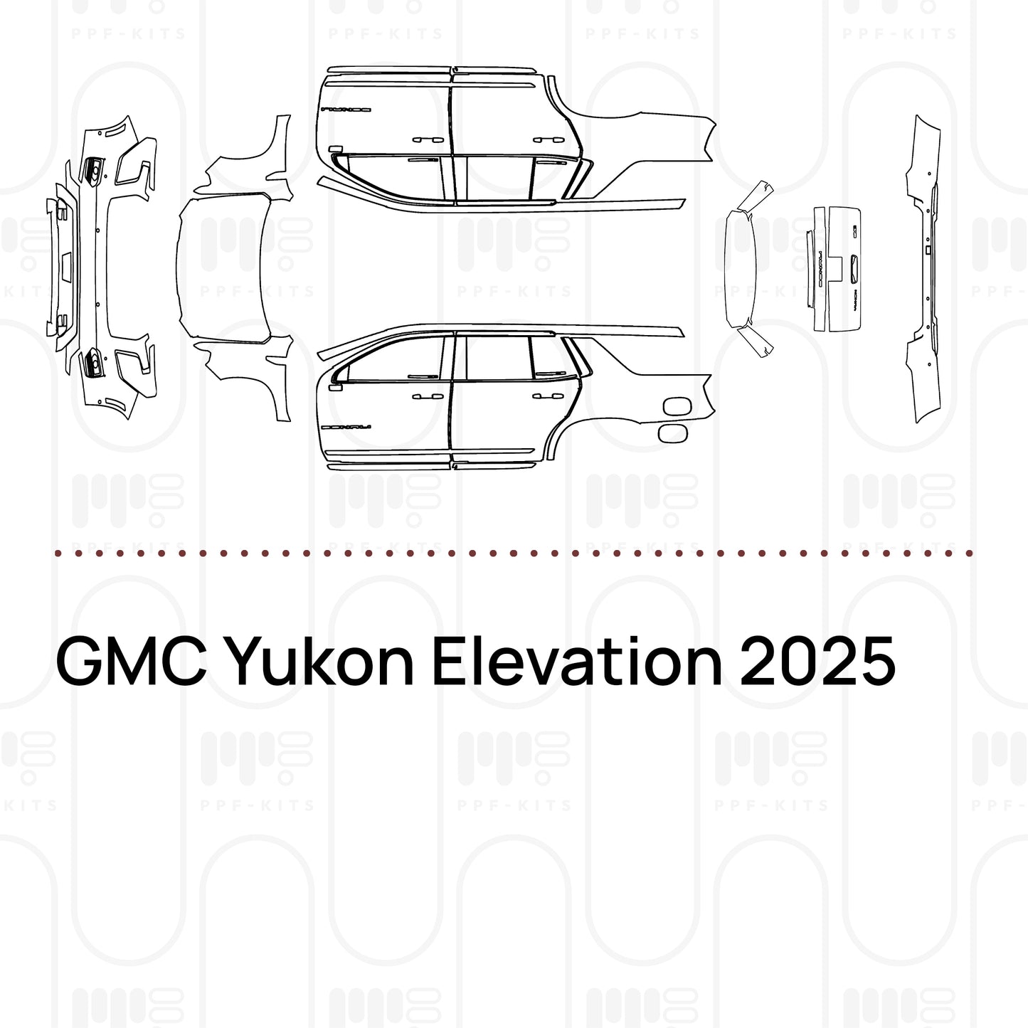 PPF prédécoupé GMC Yukon Elevation 2025
