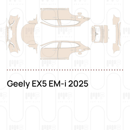 PPF prédécoupé Geely EX5 EM-i 2025