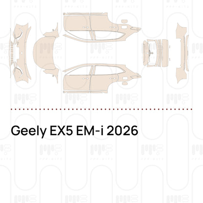 PPF prédécoupé Geely EX5 EM-i 2026