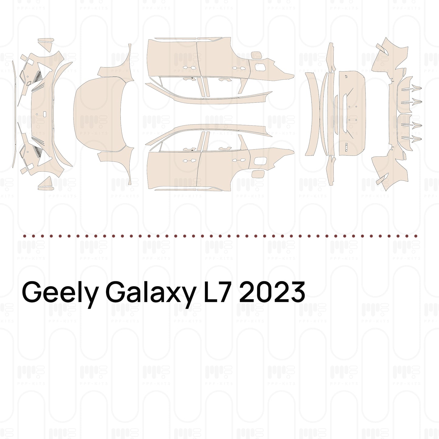 PPF prédécoupé Geely Galaxy L7 2023