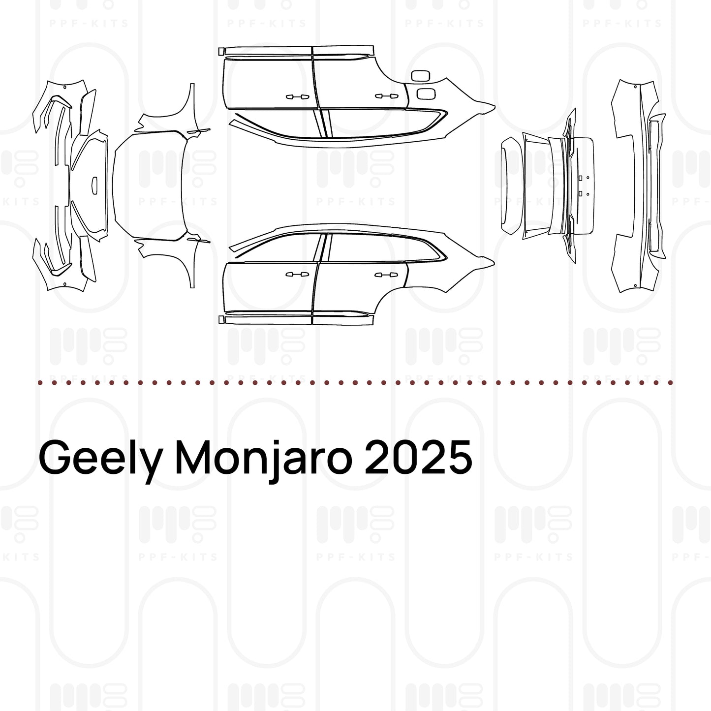 PPF prédécoupé Geely Monjaro 2025