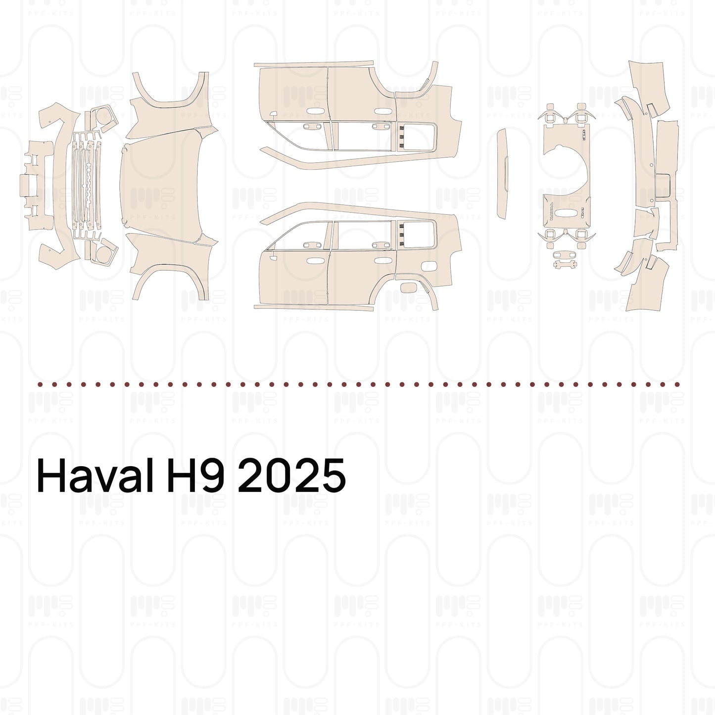 PPF prédécoupé Haval H9 2025