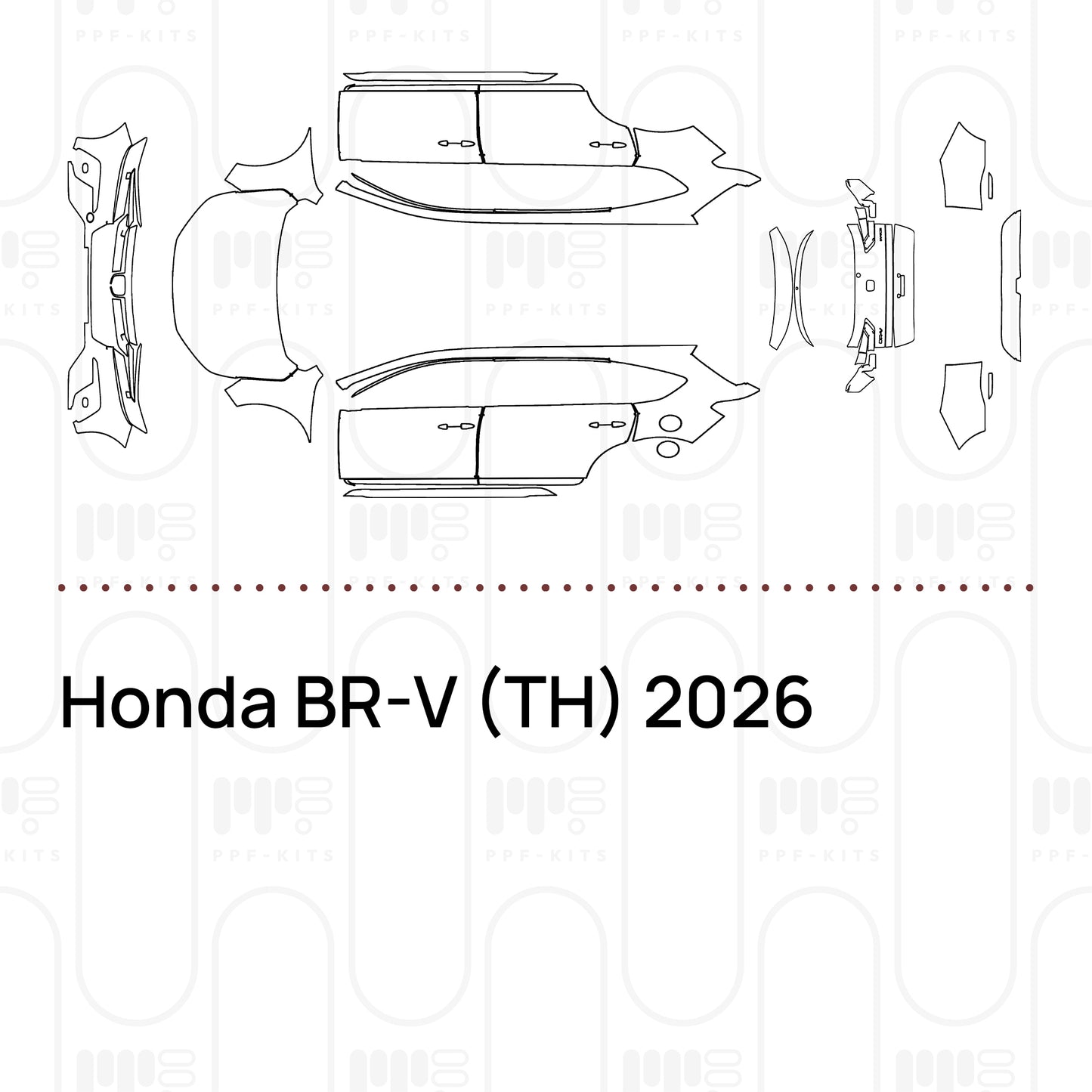 PPF prédécoupé Honda BR-V (TH) 2026