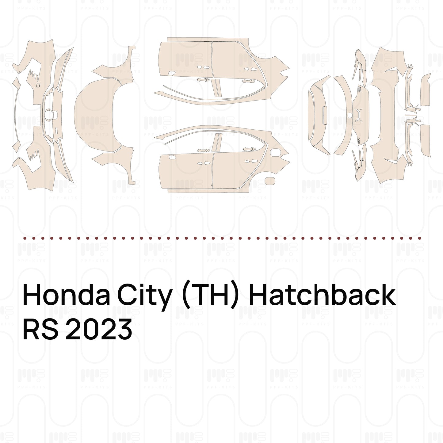 PPF prédécoupé Honda City (TH) Hatchback RS 2023