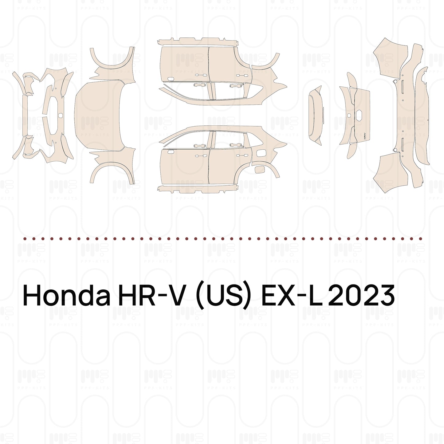 PPF prédécoupé Honda HR-V (US) EX-L 2023