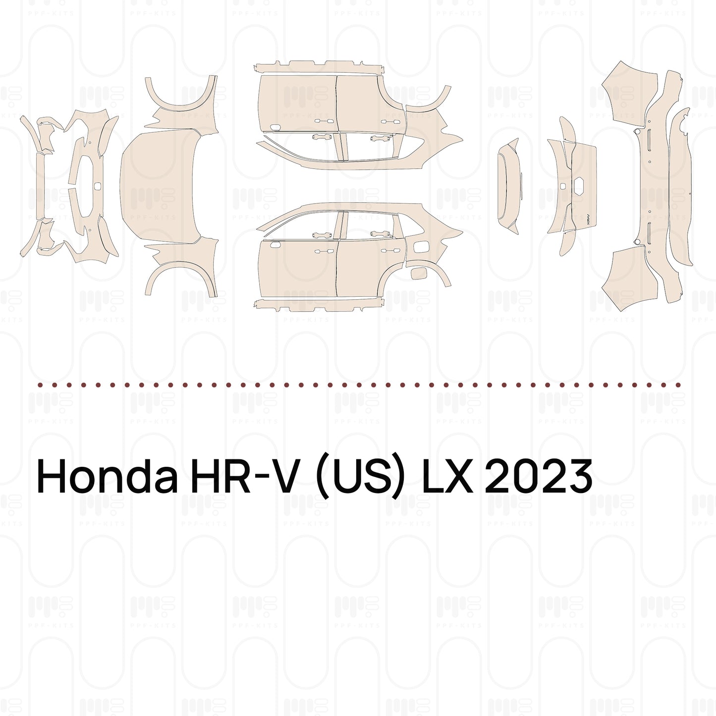 PPF prédécoupé Honda HR-V (US) LX 2023