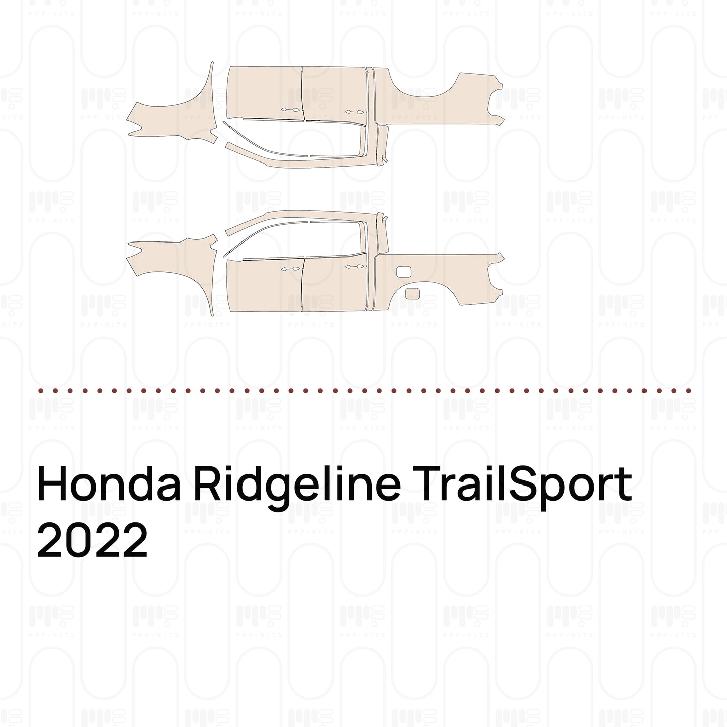 PPF prédécoupé Honda Ridgeline TrailSport 2022