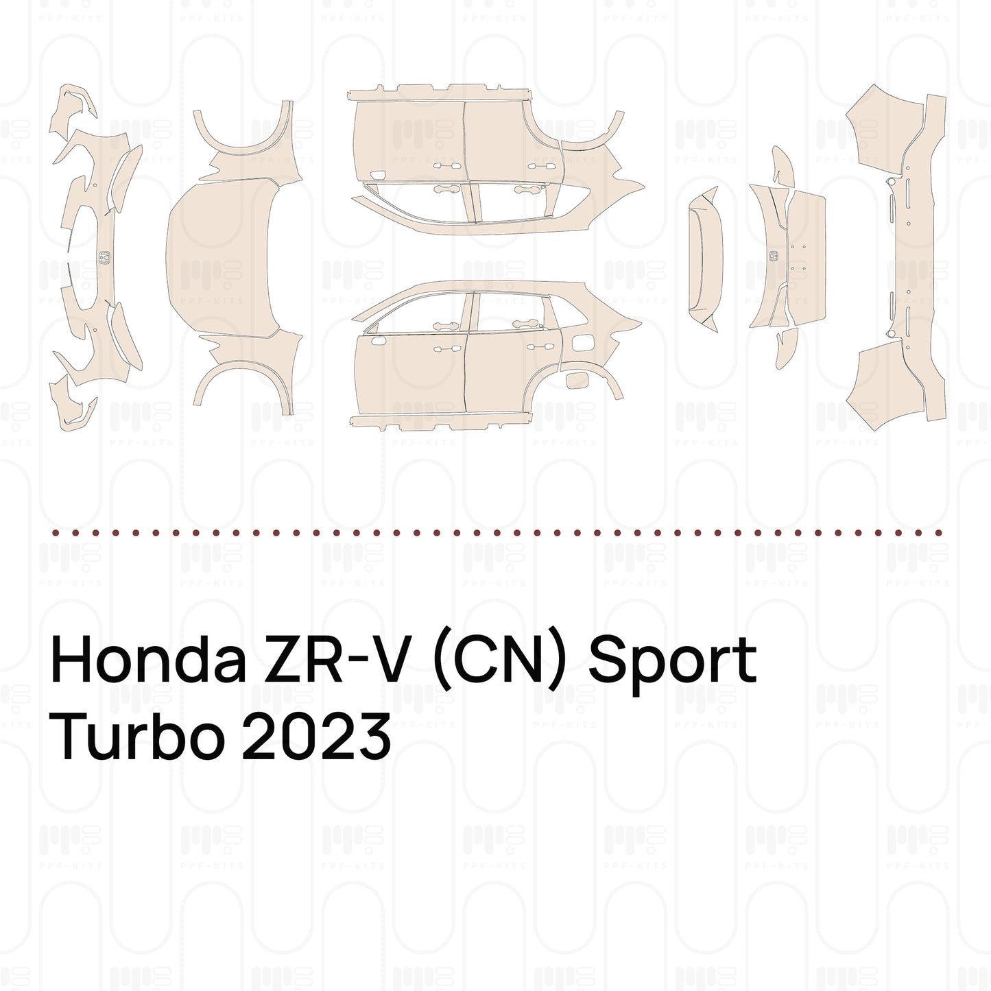 PPF prédécoupé Honda ZR-V (CN) Sport Turbo 2023