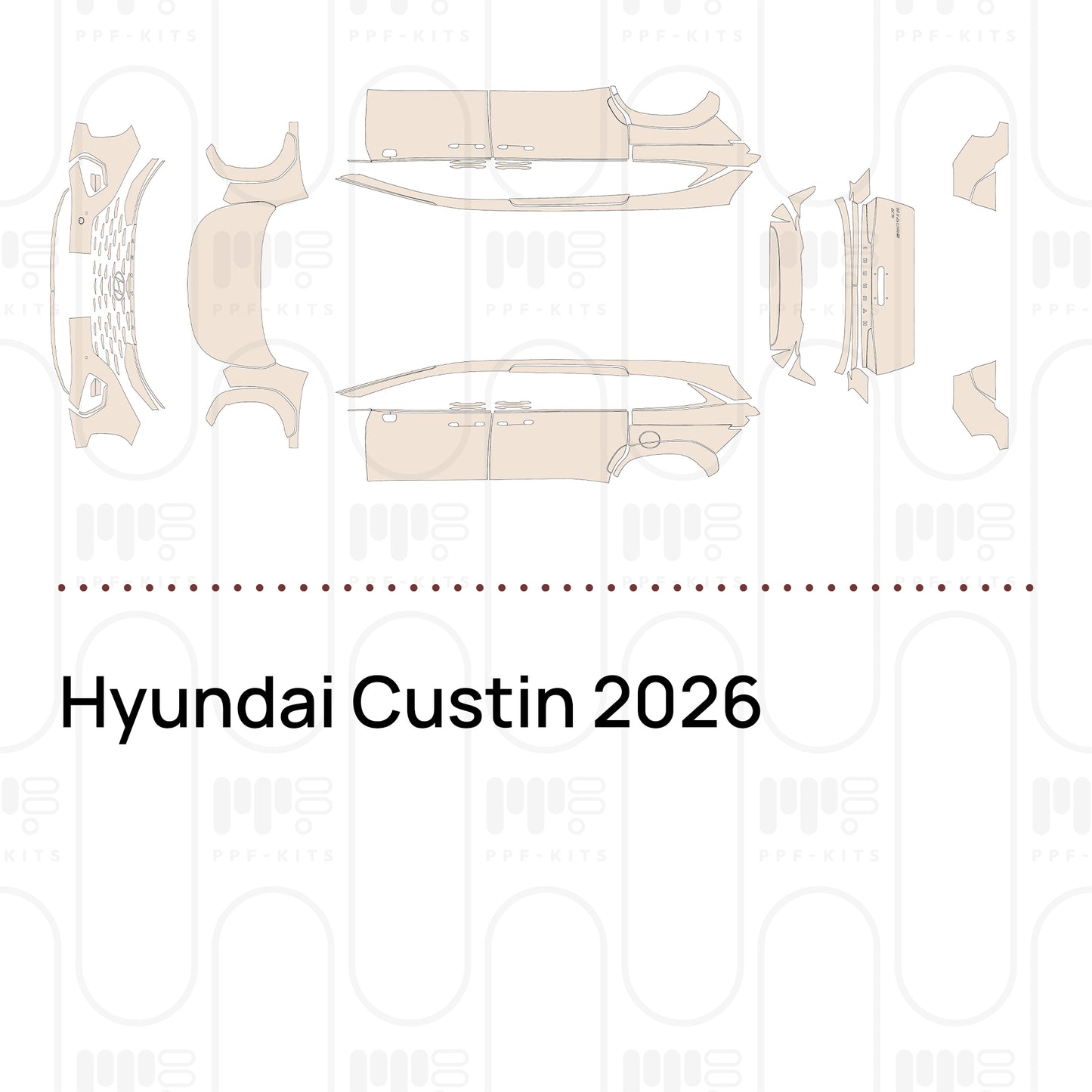 PPF prédécoupé Hyundai Custin 2026