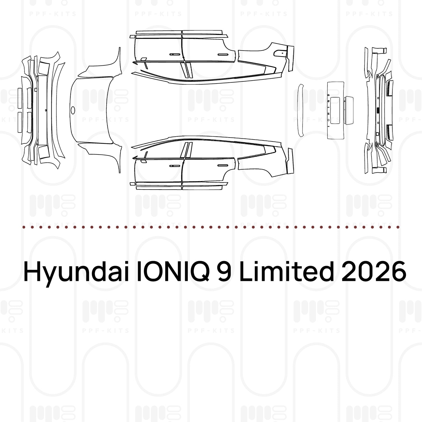 PPF prédécoupé Hyundai IONIQ 9 Limited 2026