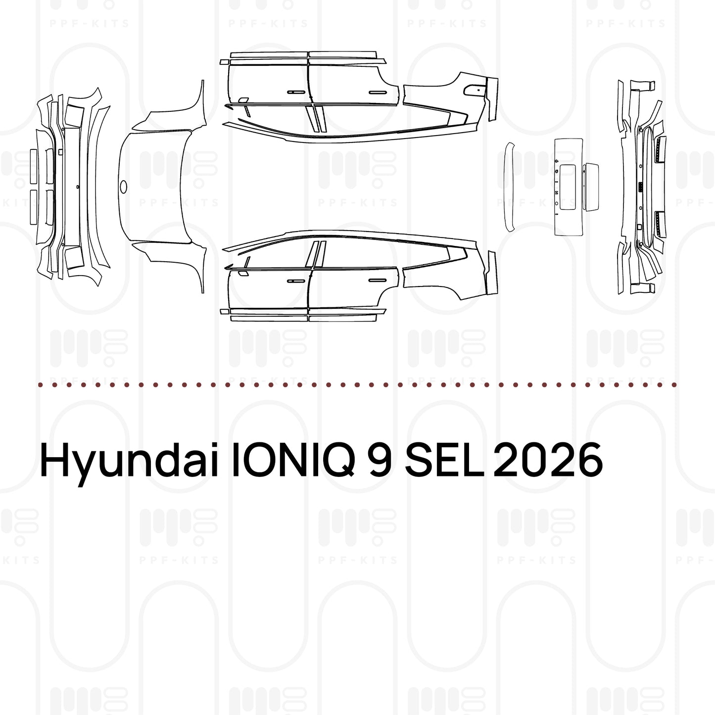 PPF prédécoupé Hyundai IONIQ 9 SEL 2026