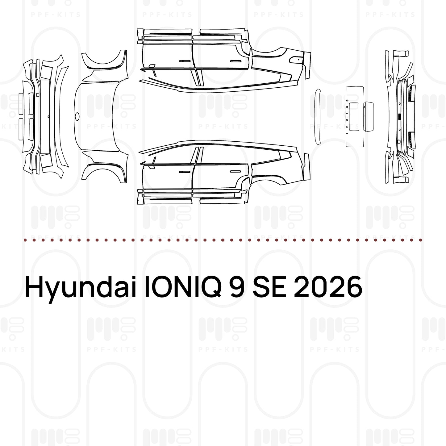 PPF prédécoupé Hyundai IONIQ 9 SE 2026