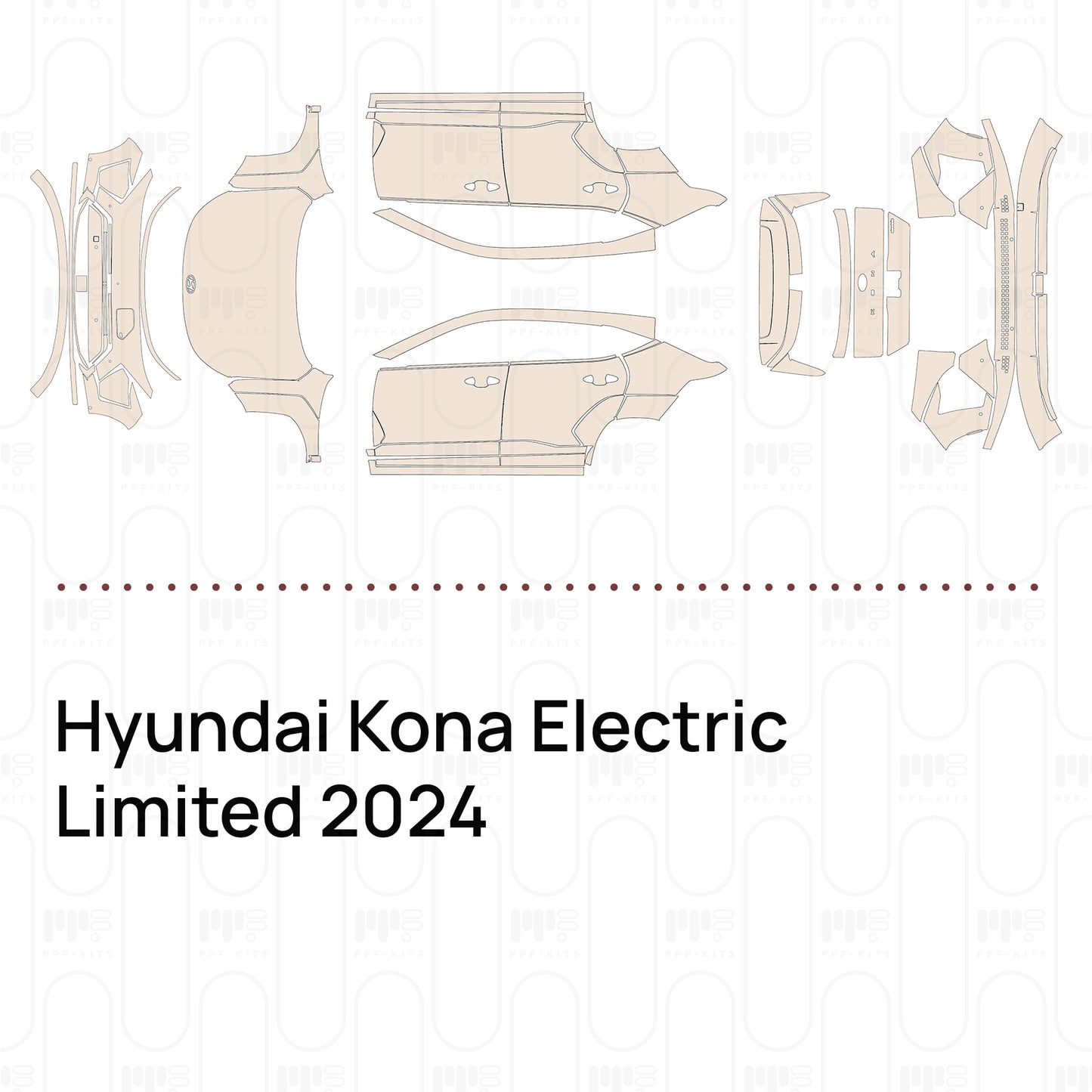 PPF prédécoupé Hyundai Kona Electric Limited 2024