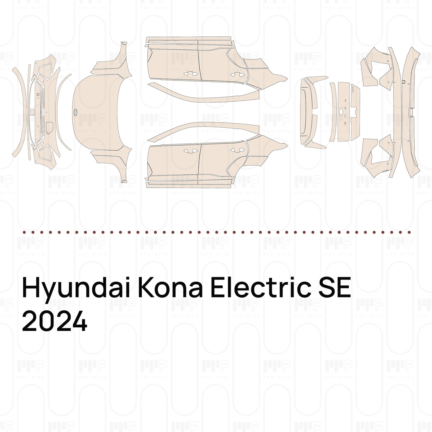 PPF prédécoupé Hyundai Kona Electric SE 2024
