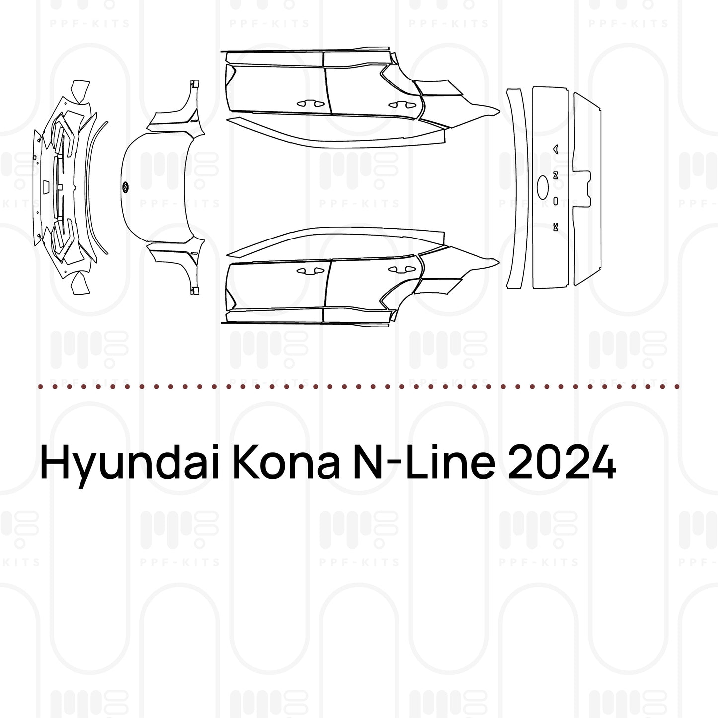 PPF prédécoupé Hyundai Kona N-Line 2024