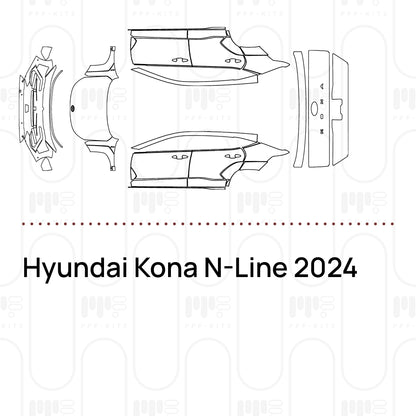 PPF prédécoupé Hyundai Kona N-Line 2024