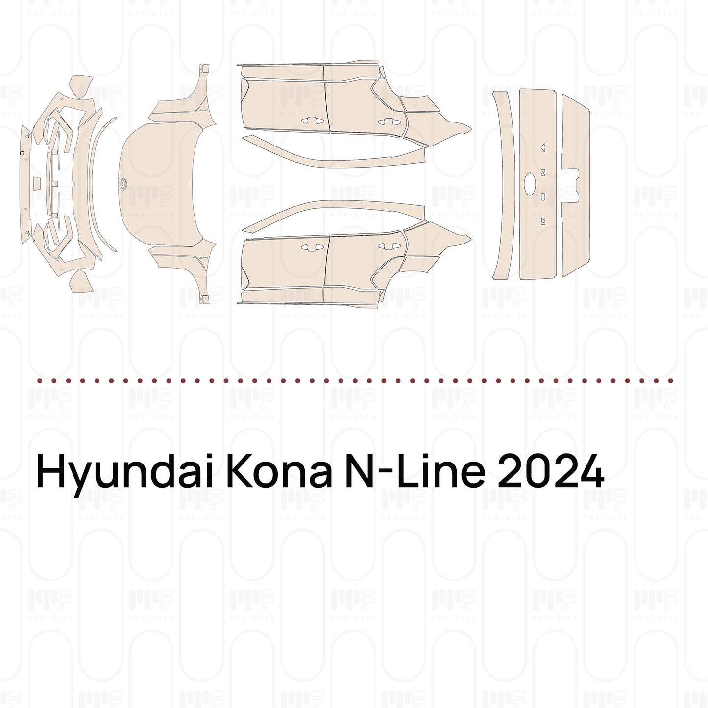 PPF prédécoupé Hyundai Kona N-Line 2024