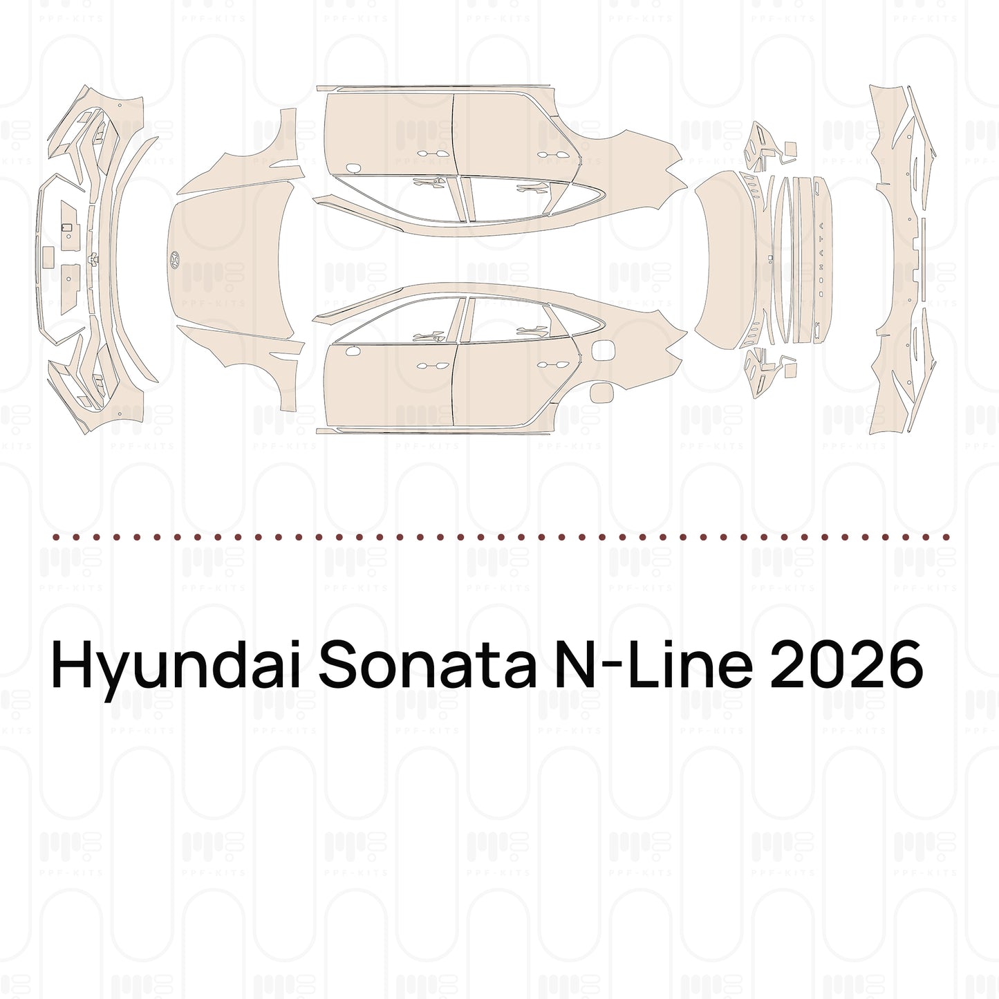 PPF prédécoupé Hyundai Sonata N-Line 2026