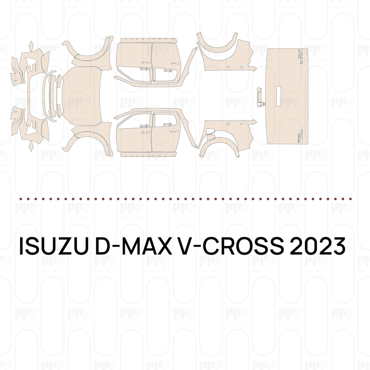 PPF prédécoupé ISUZU D-MAX V-CROSS 2023