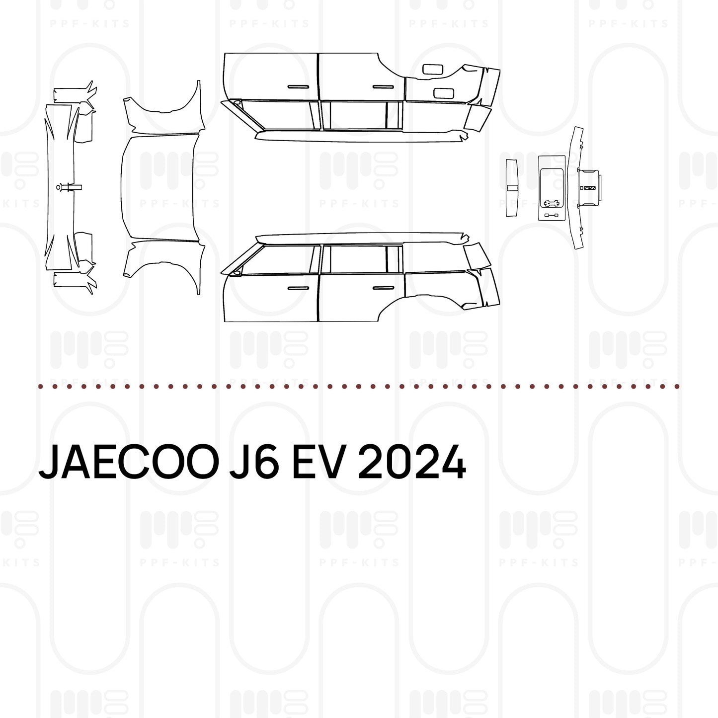 PPF prédécoupé JAECOO J6 EV 2024