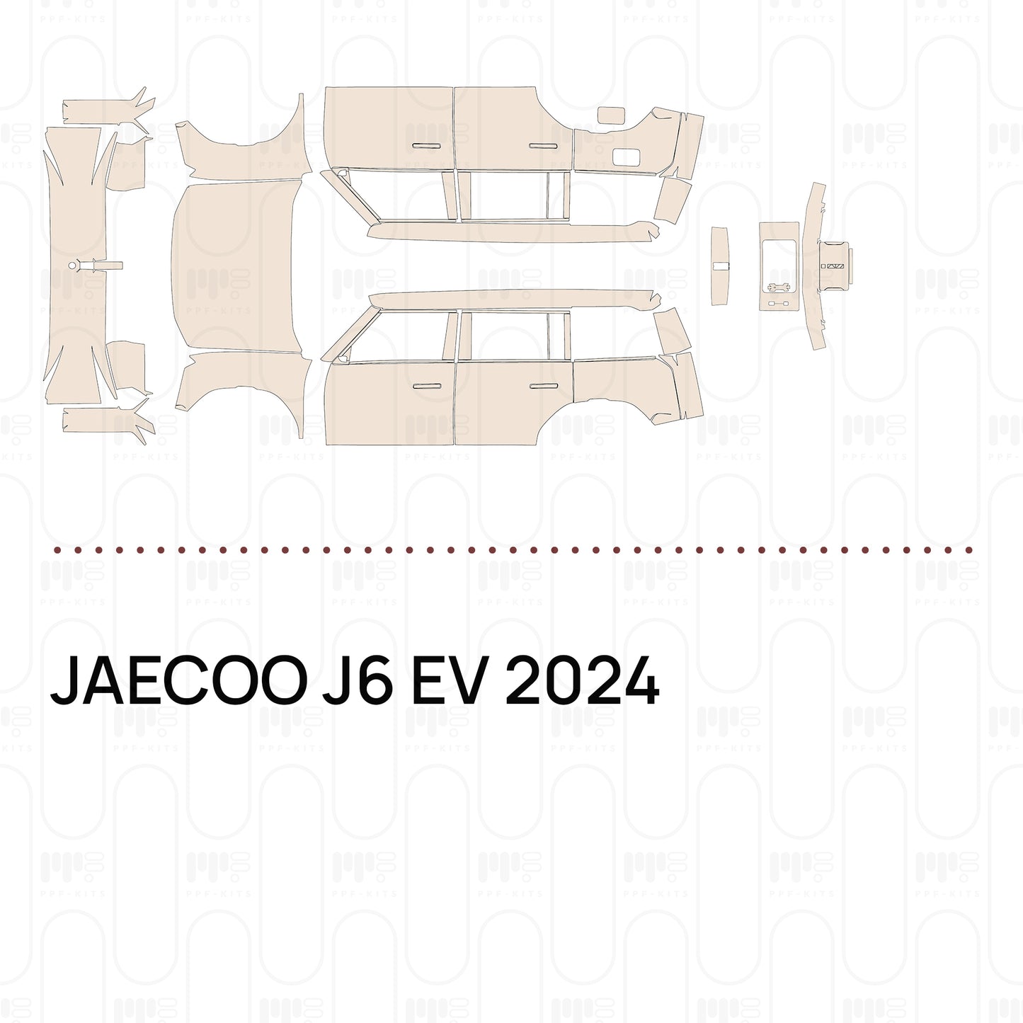 PPF prédécoupé JAECOO J6 EV 2024