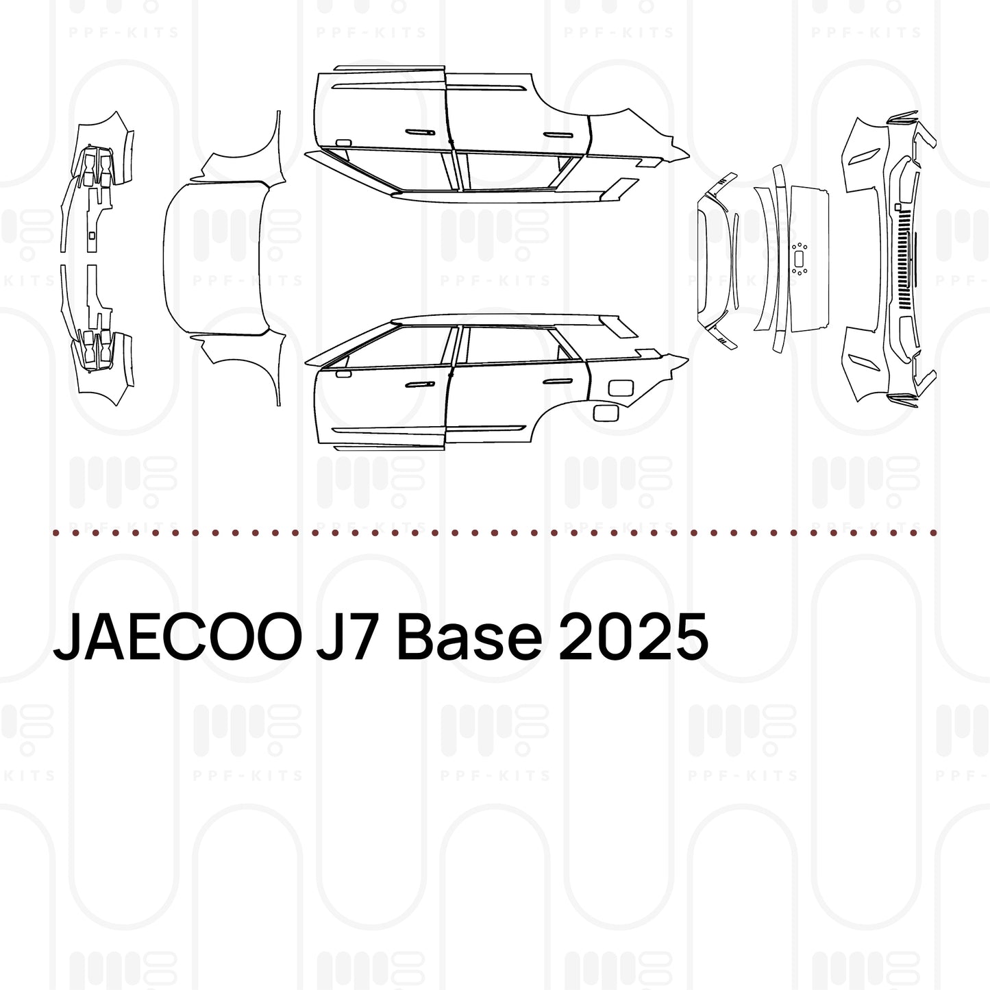 PPF prédécoupé JAECOO J7 Base 2025