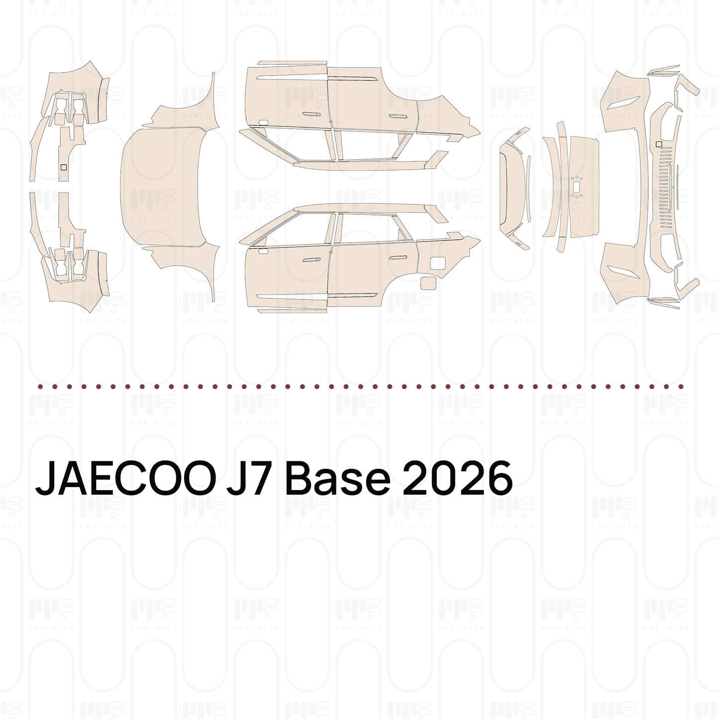 PPF prédécoupé JAECOO J7 Base 2026