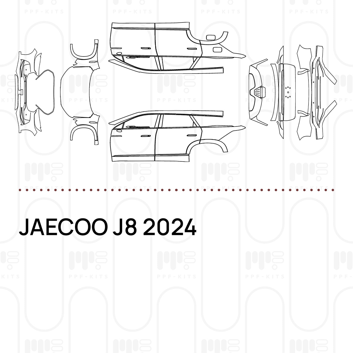 PPF prédécoupé JAECOO J8 2024