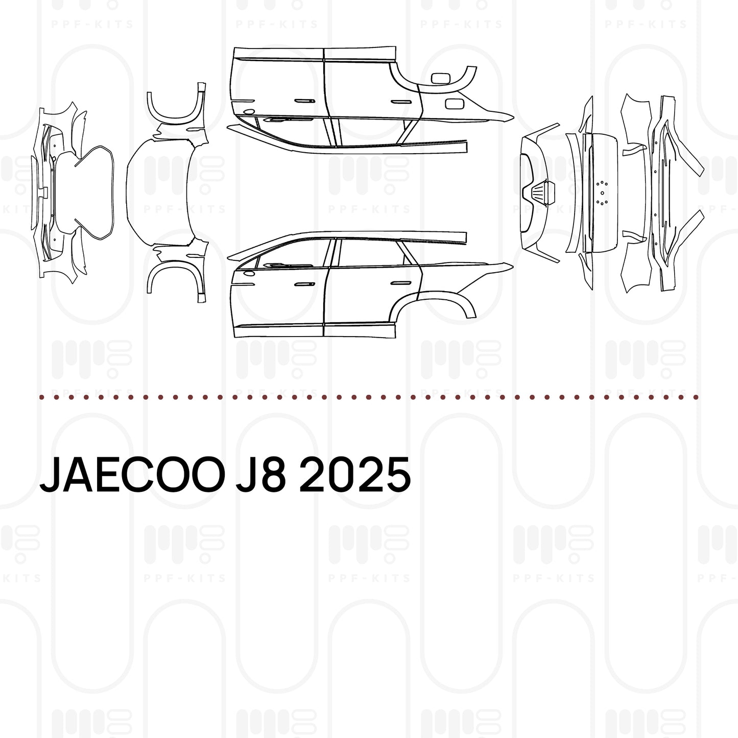 PPF prédécoupé JAECOO J8 2025