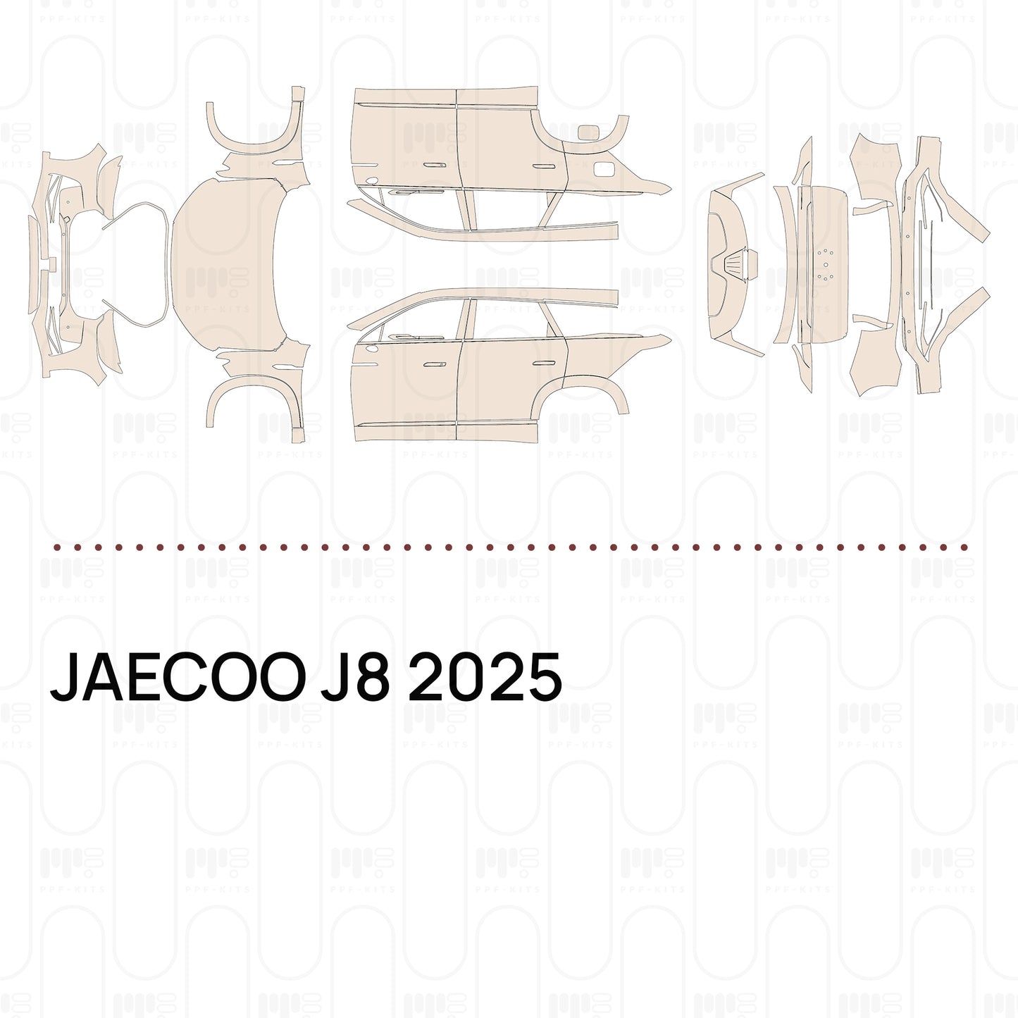 PPF prédécoupé JAECOO J8 2025