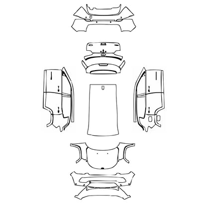 Pre-Cut PPF JEEP Compass Sport 2023 - PPF-Kits