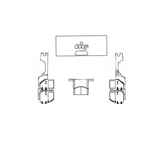 Pre-Cut PPF JEEP Gladiator Overland 2022 - PPF-Kits