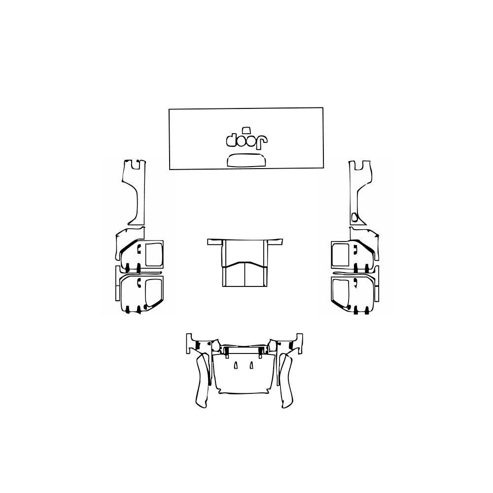 Pre-Cut PPF JEEP Gladiator Sport S 2025 - PPF-Kits