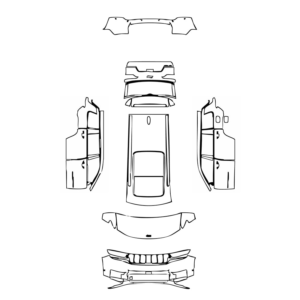 Pre-Cut PPF JEEP Grand Cherokee Grand Cherokee L (3-row) Limited 2021 - PPF-Kits