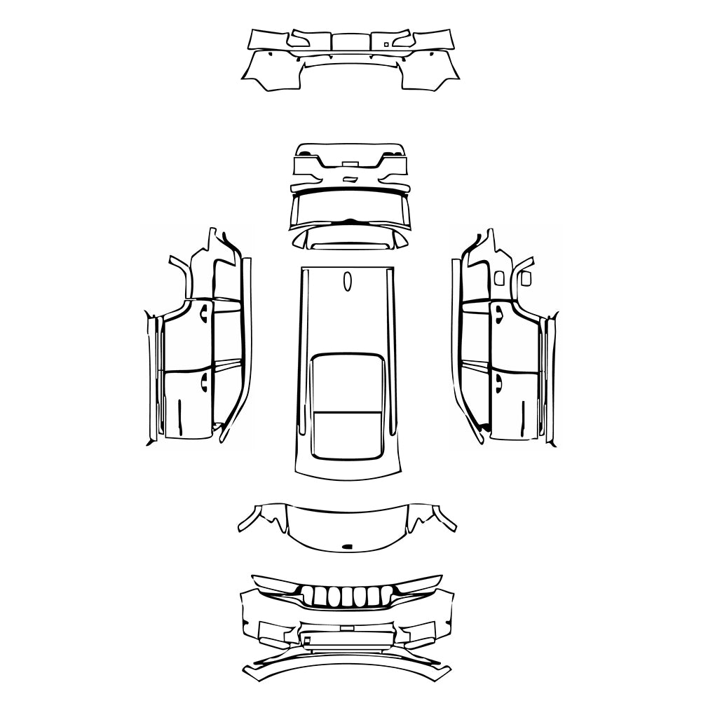 Pre-Cut PPF JEEP Grand Cherokee Grand Cherokee L (3-row) Summit Reserve 2023 - PPF-Kits