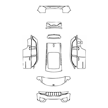 Pre-Cut PPF JEEP Grand Cherokee Grand Cherokee (2-row) Altitude 2023 - PPF-Kits