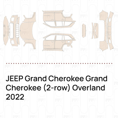 PPF prédécoupé JEEP Grand Cherokee Grand Cherokee (2-row) Overland 2022