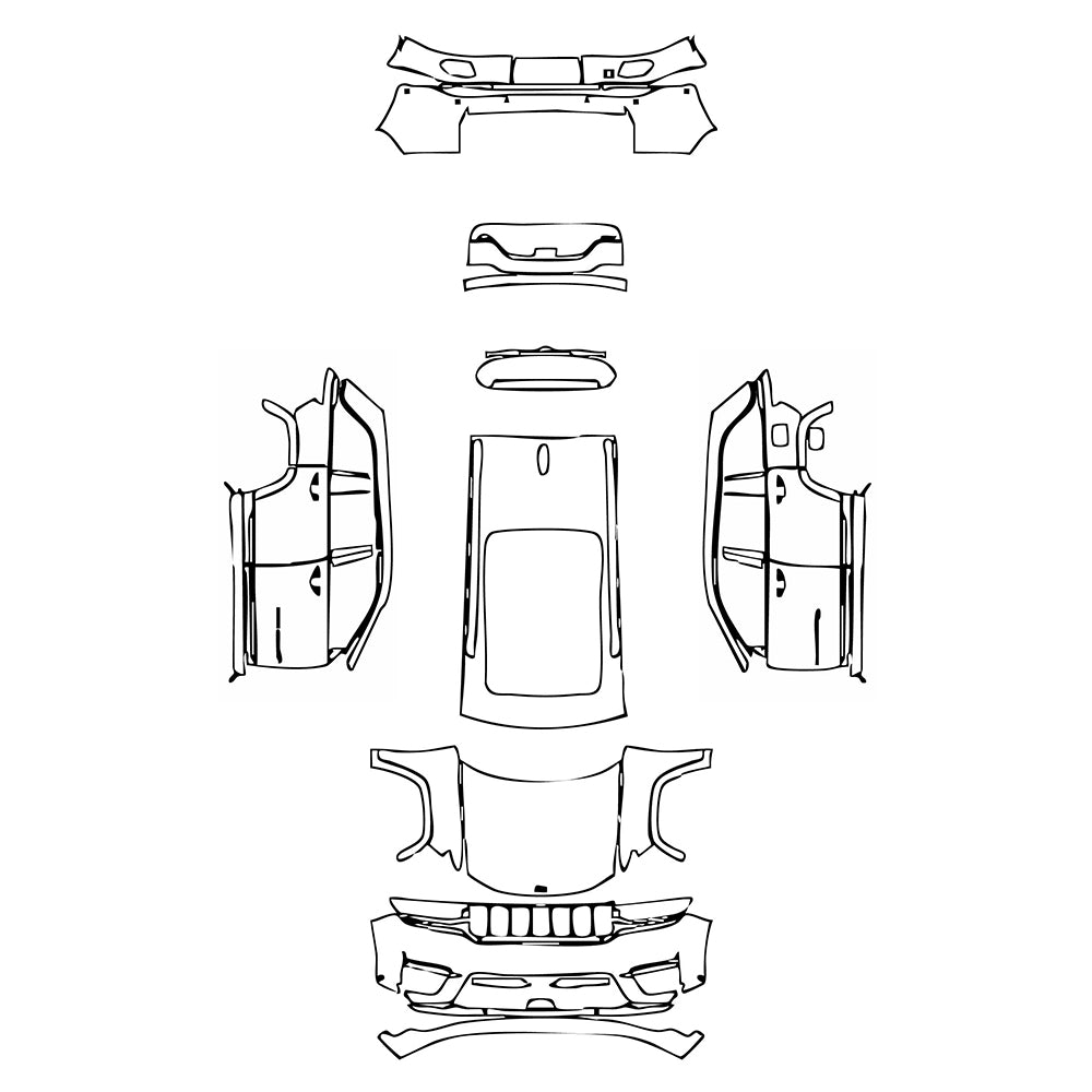 Pre-Cut PPF JEEP Grand Cherokee Grand Cherokee (2-row) Summit 2023 - PPF-Kits