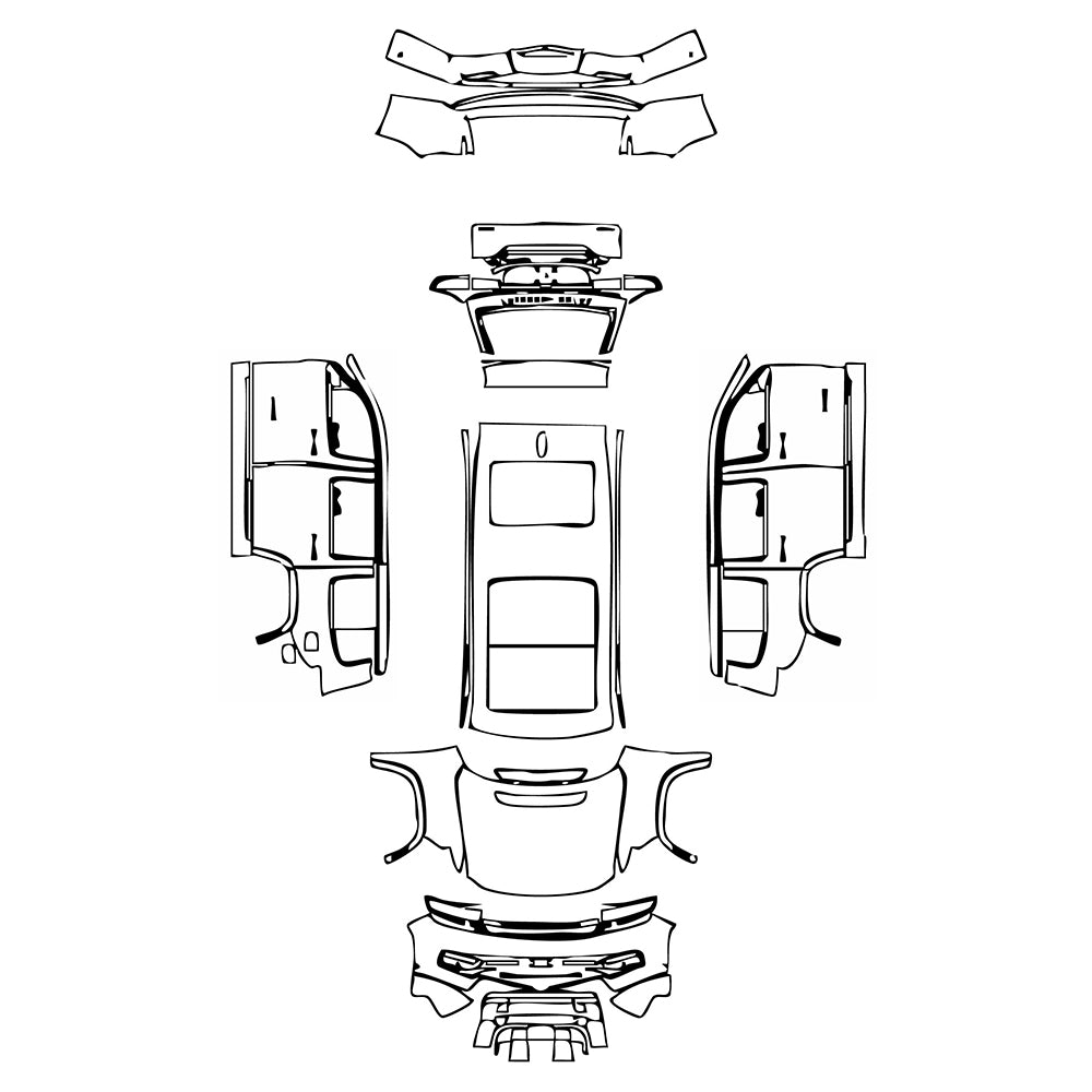 Pre-Cut PPF JEEP Grand Wagoneer Standard Wheelbase Base 2023 - PPF-Kits